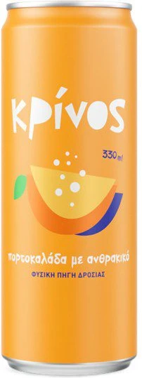 ΚΡΙΝΟΣ Πορτοκαλάδα tin 330ml 6τεμ/κιβ