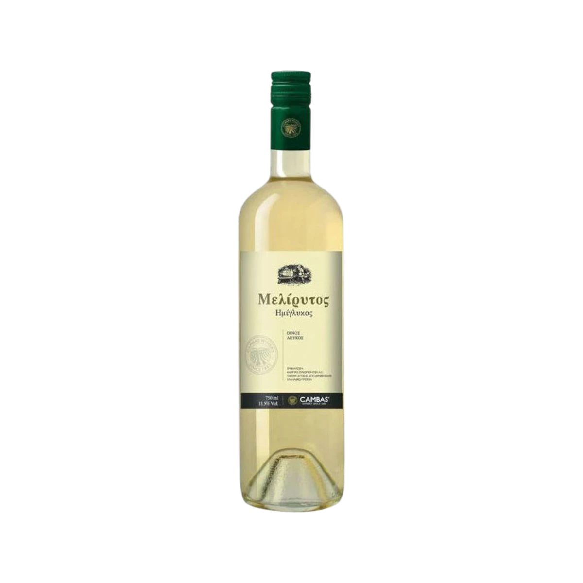 CAMBAS / ΜΕΛΙΡΥΤΟΣ ΗΜΙΓΛΥΚΟ ΛΕΥΚΟ 750ml