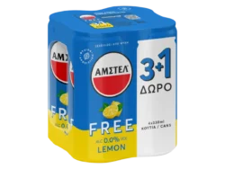 AMSTEL FREE LEMON ΚΟΥΤΙ 330ml (3+1)