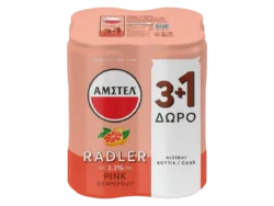 AMSTEL RADLER PINK GRAPEFRUIT  ΚΟΥΤΙ 330ml (4pack)