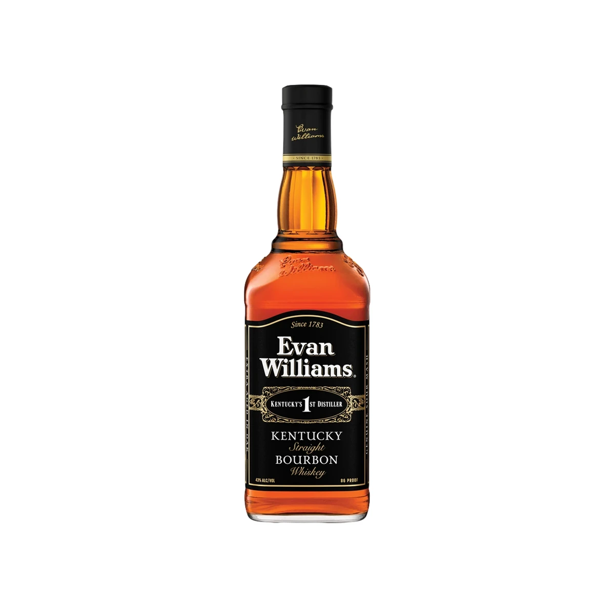 W/Y EVAN WILLIAMS BLACK LABEL BOURBON (43%) 700ml