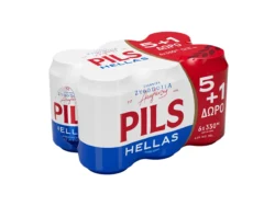PILS HELLAS ΚΟΥΤΙ 330ml(5+1)