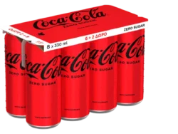 COCA COLA ZERO ΚΟΥΤΙ (6+2) 330ml
